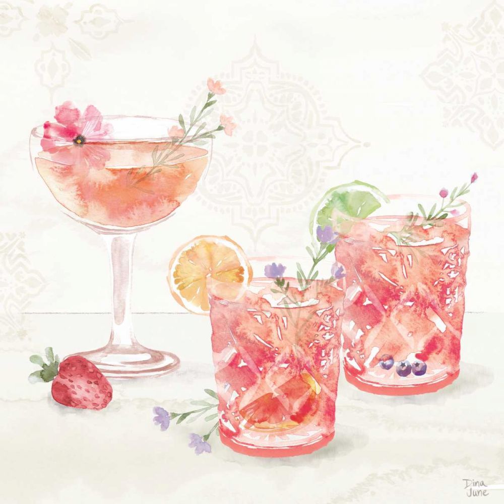 Classy Cocktails V art print by Dina June for $57.95 CAD