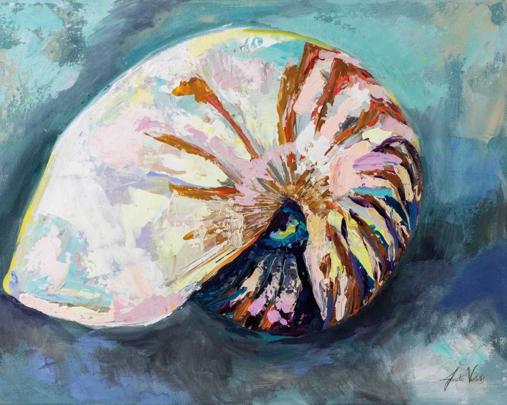 Nautilus Shell art print by Jeanette Vertentes for $57.95 CAD