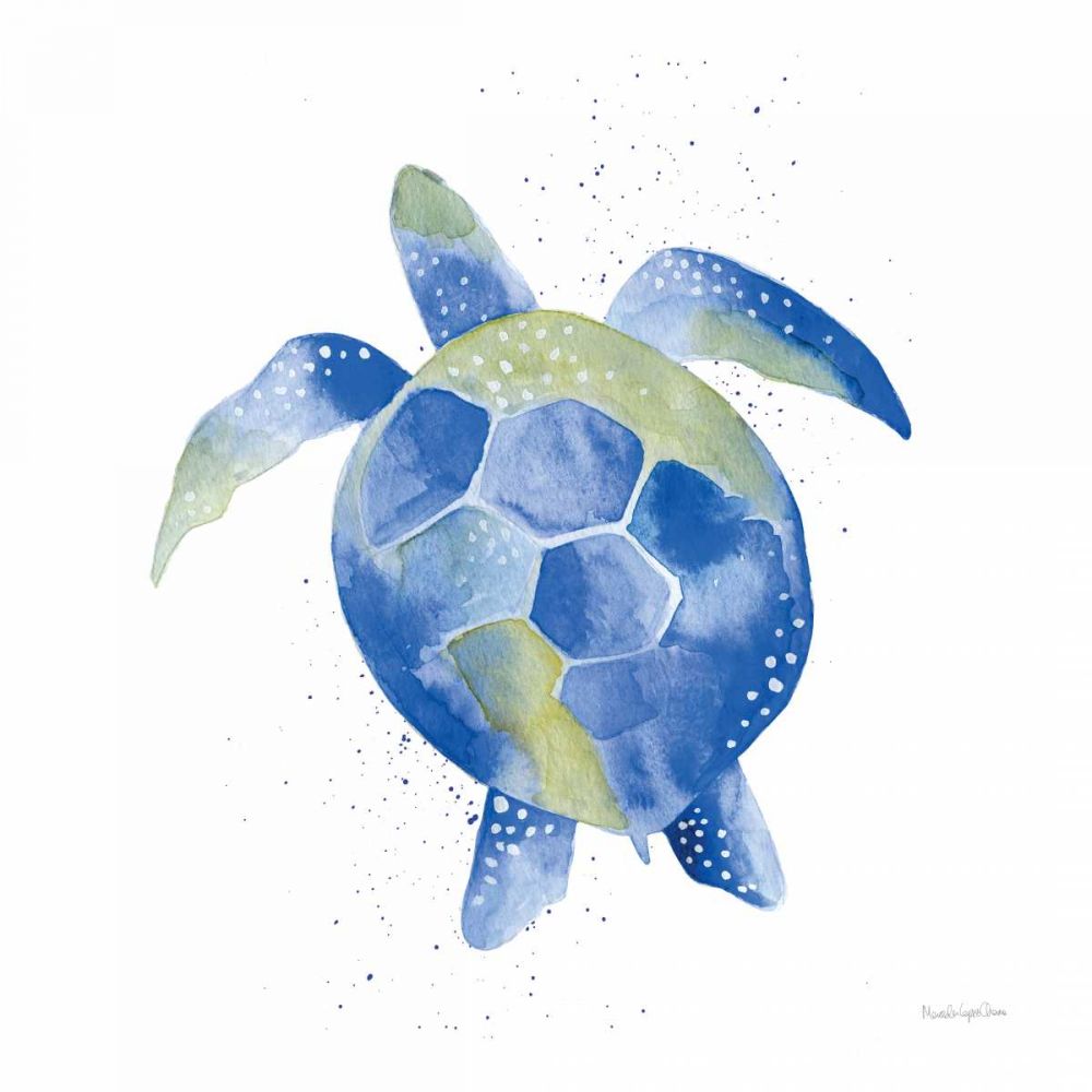 Sea Turtle art print by Mercedes Lopez Charro for $57.95 CAD
