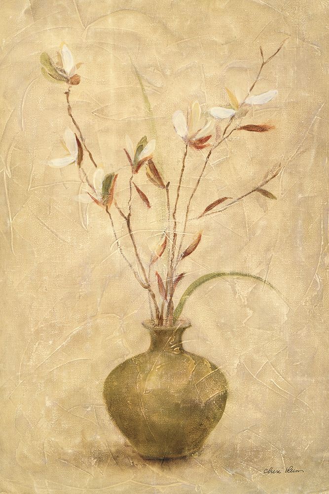 Ikebana White Blossoms art print by Cheri Blum for $57.95 CAD