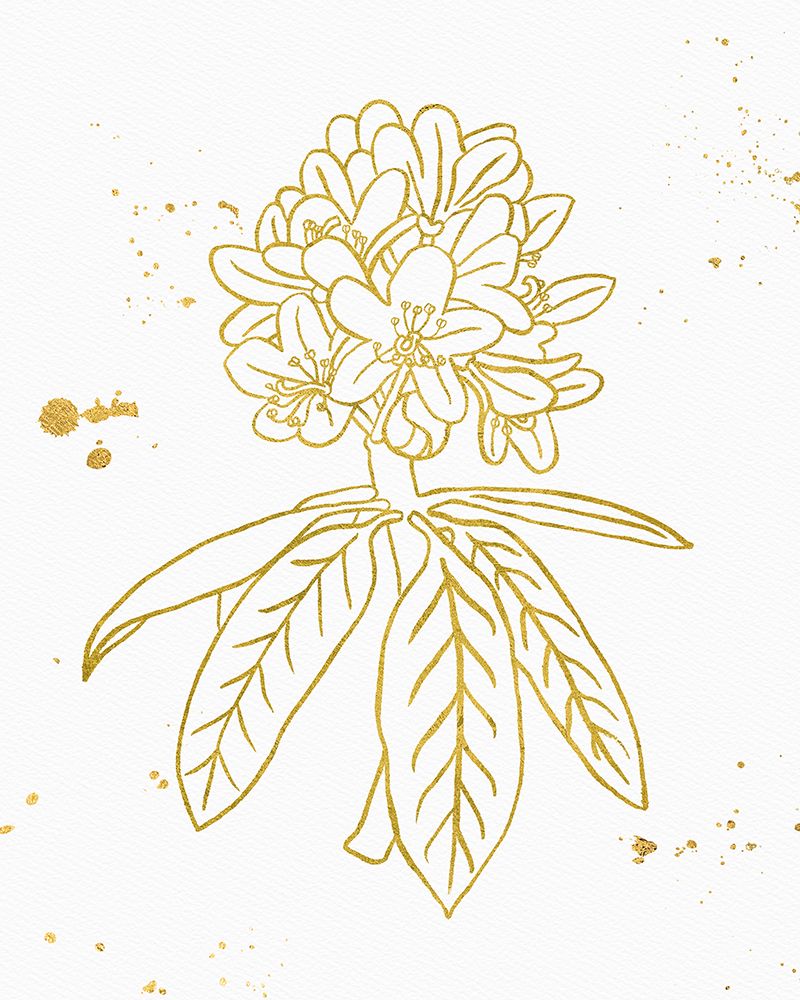 Gold Blooms II art print by Wild Apple Portfolio for $57.95 CAD