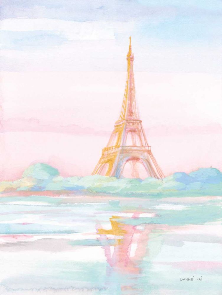 Pastel Paris V art print by Danhui Nai for $57.95 CAD