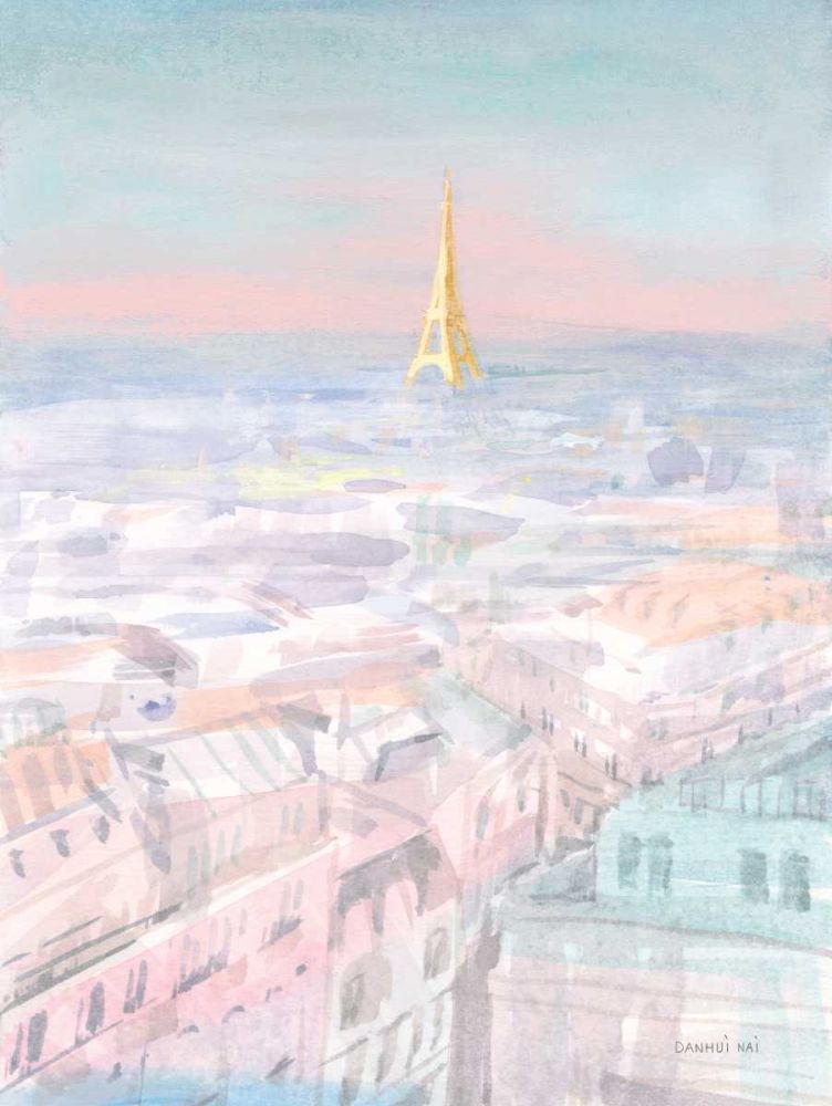Pastel Paris VI art print by Danhui Nai for $57.95 CAD