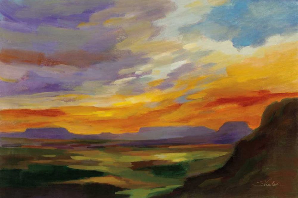 Sonoran Desert Sunset art print by Silvia Vassileva for $57.95 CAD