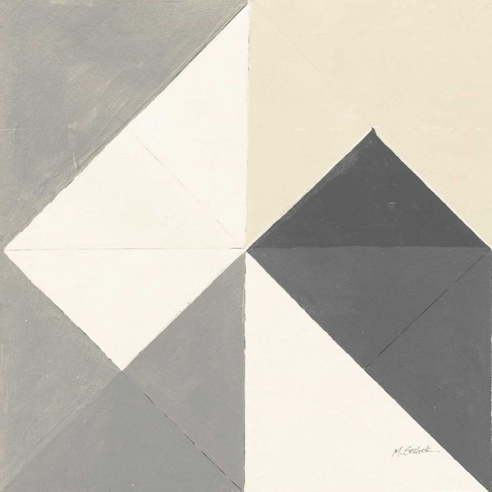 Triangles IV Neutral Crop art print by Mike Schick for $57.95 CAD