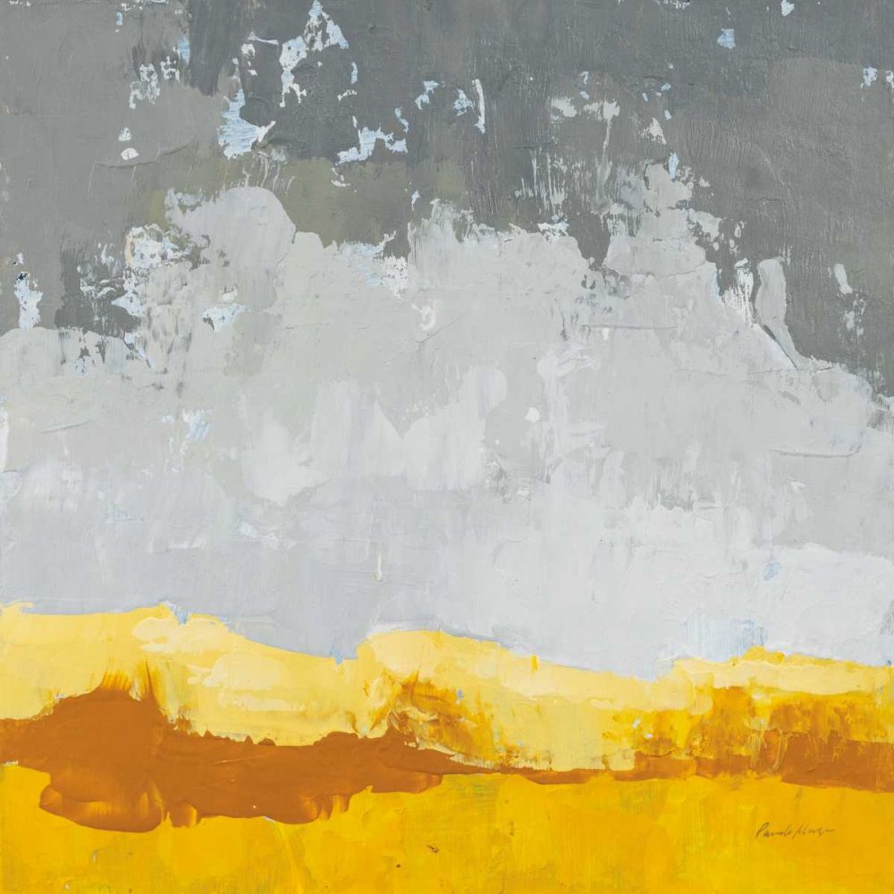 Landscape Yellow Grey art print by Pamela Munger for $57.95 CAD