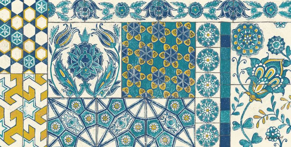 Turkish Tiles Exotic I art print by Kathrine Lovell for $57.95 CAD