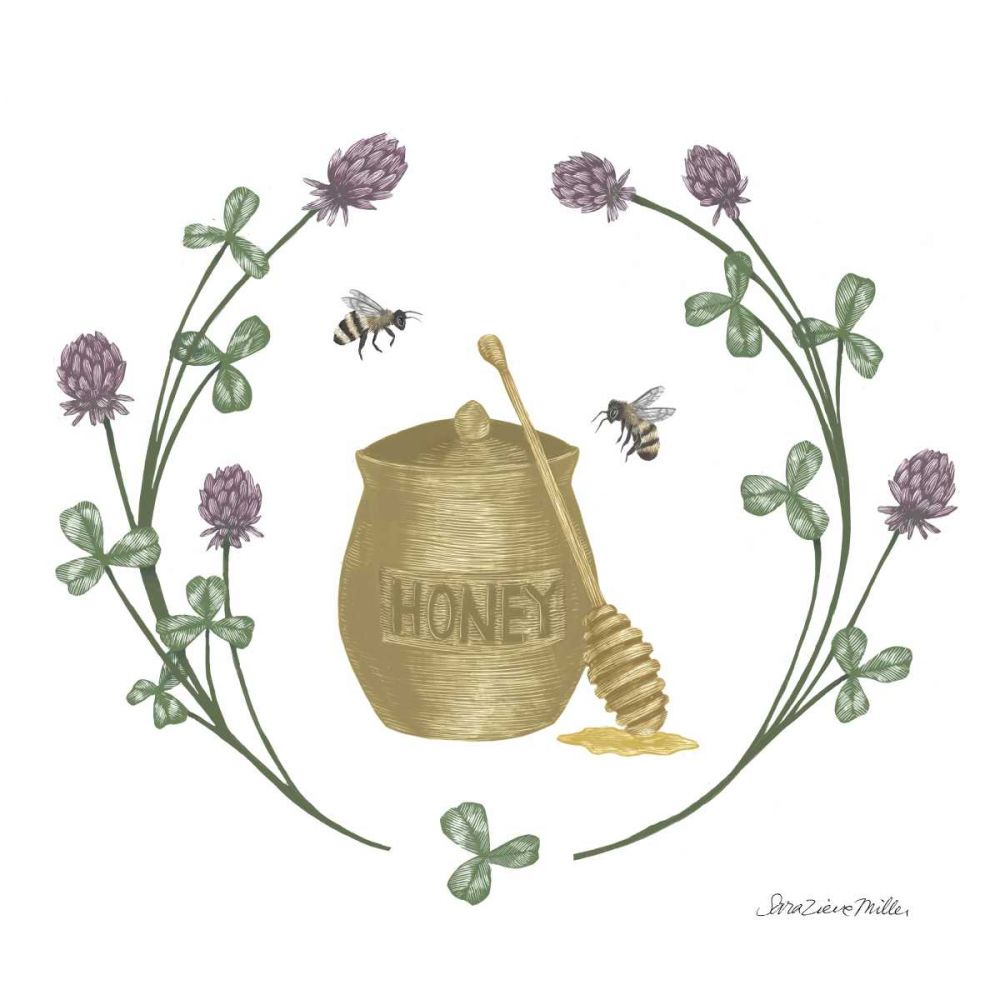 Happy to Bee Home IV Yellow art print by Sara Zieve Miller for $57.95 CAD
