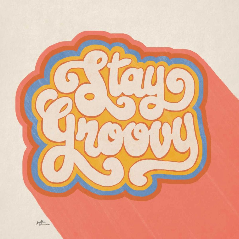 Stay Groovy I Bright art print by Janelle Penner for $57.95 CAD