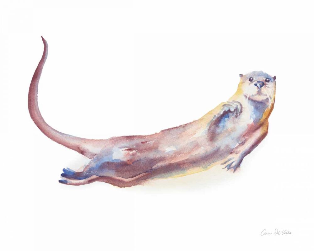 Swimming Otter I art print by Aimee Del Valle for $57.95 CAD