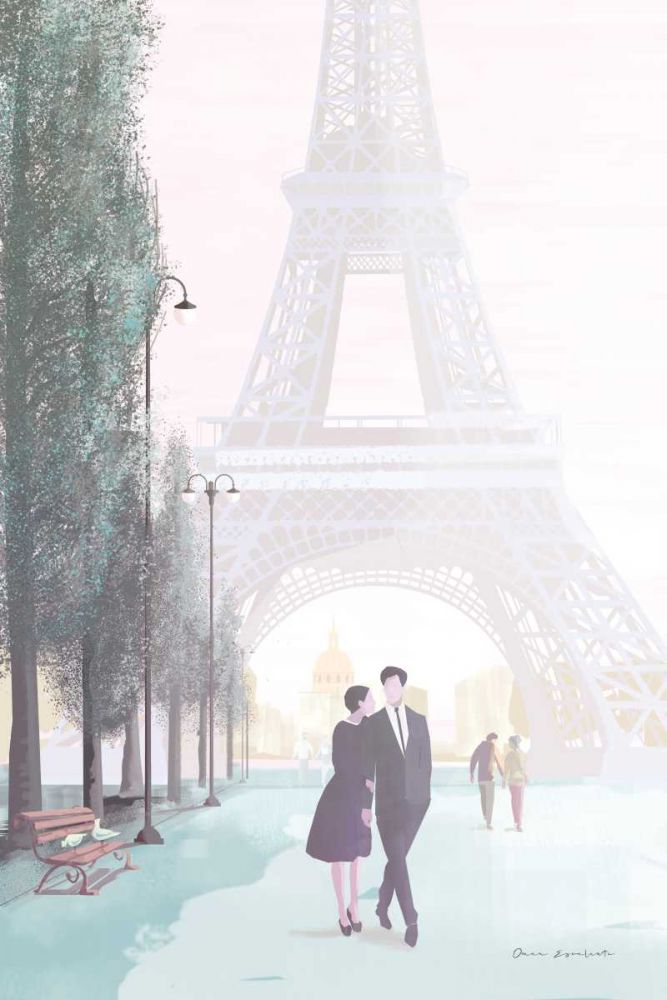 Paris Love art print by Omar Escalante for $57.95 CAD