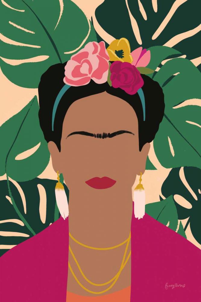 Frida Kahlo I Palms No Distress art print by Becky Thorns for $57.95 CAD