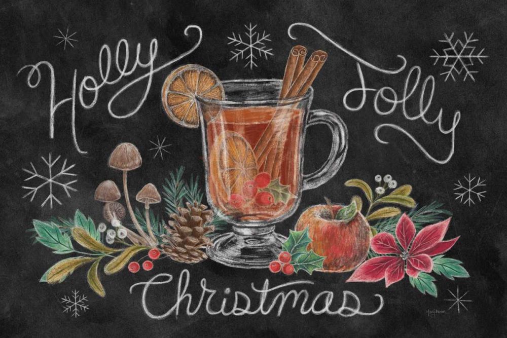 Christmas Chalk VII art print by Mary Urban for $57.95 CAD
