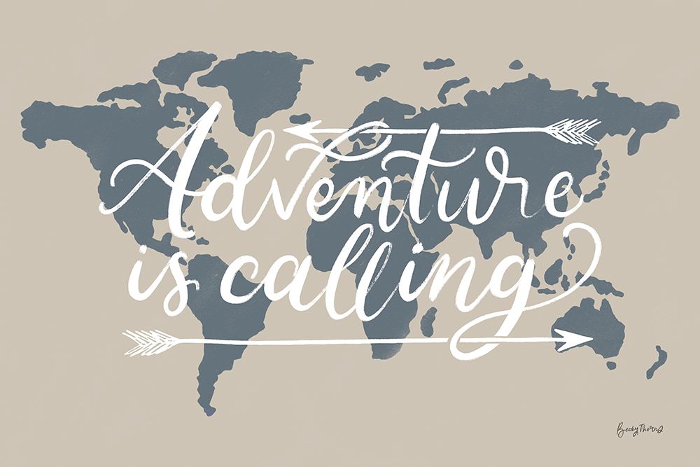 Mapped Out II Adventure art print by Becky Thorns for $57.95 CAD