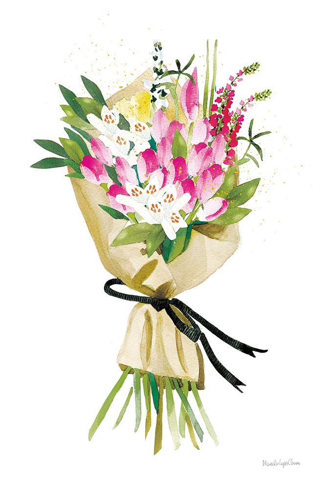 Spring Bouquet art print by Mercedes Lopez Charro for $57.95 CAD