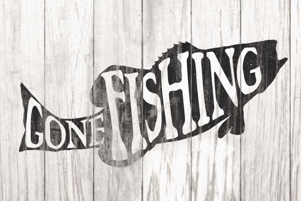 Gone Fishing Sign art print by Wild Apple Portfolio for $57.95 CAD