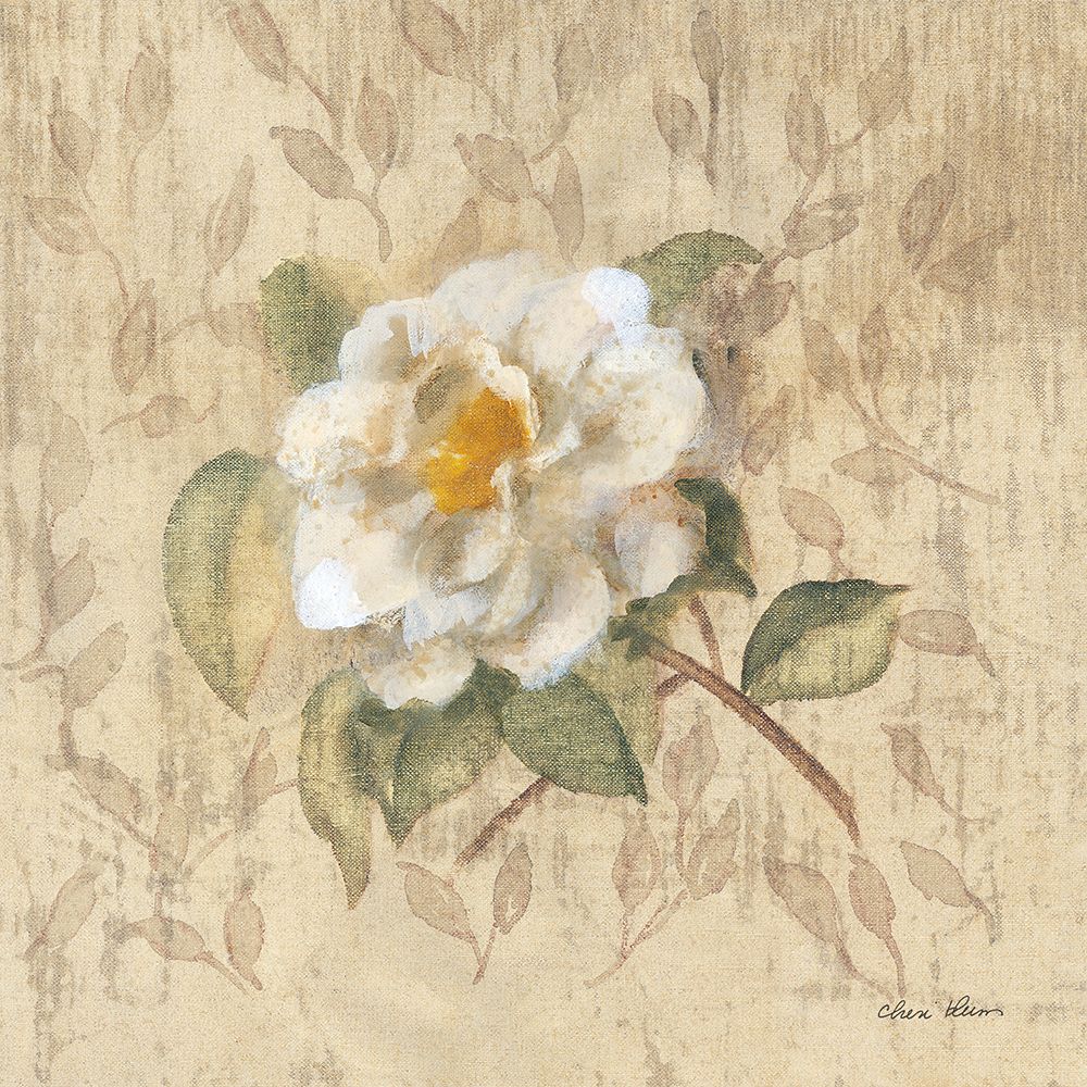 White Floral I art print by Cheri Blum for $57.95 CAD