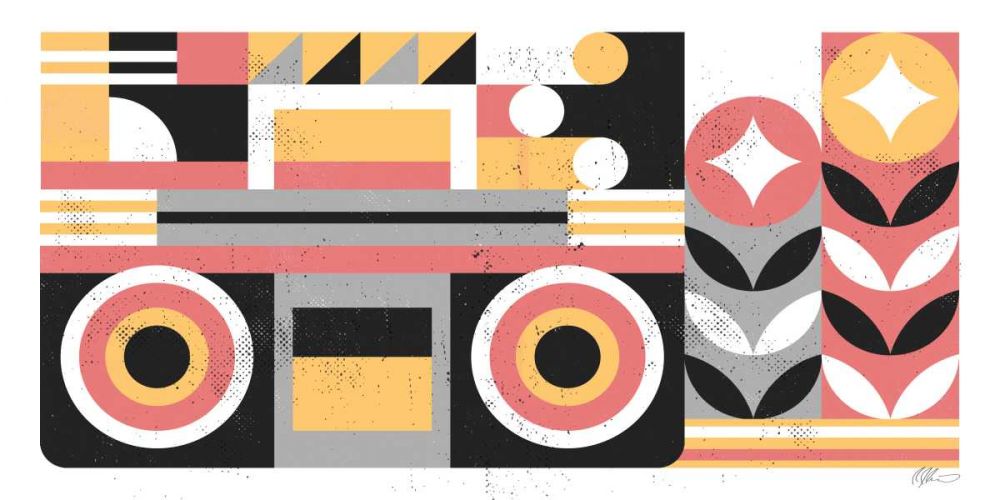 Abstract Boombox art print by Robert John Paterson for $57.95 CAD