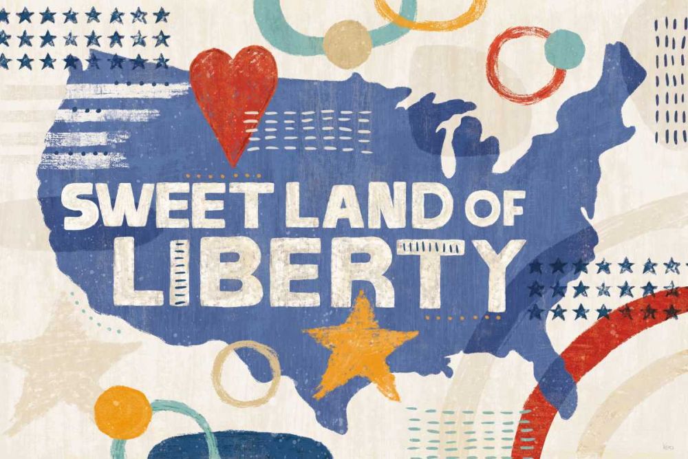 Love and Liberty I art print by Veronique Charron for $57.95 CAD