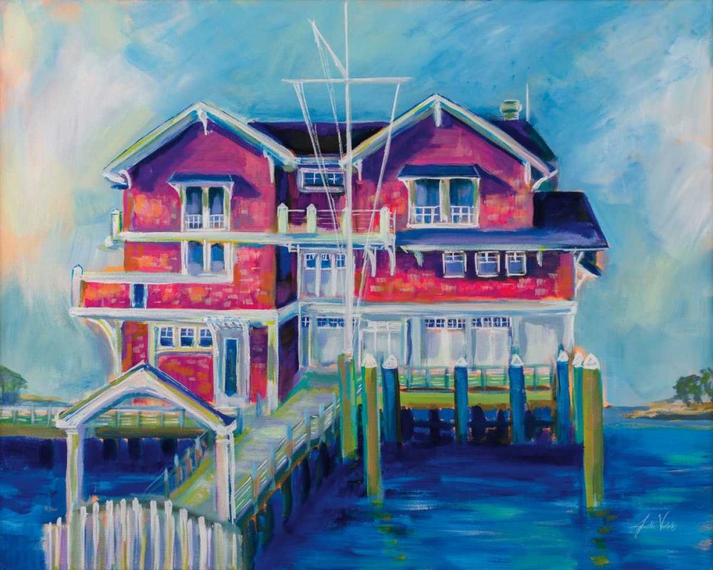 Watch Hill Yacht Club art print by Jeanette Vertentes for $57.95 CAD