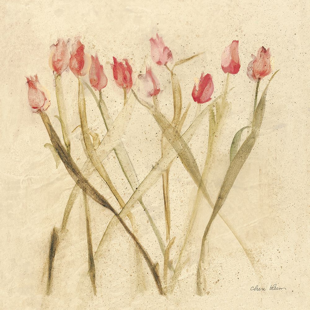 Stems of Red Tulips art print by Cheri Blum for $57.95 CAD