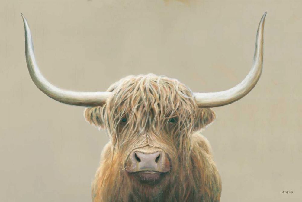 Highland Cow Neutral art print by James Wiens for $57.95 CAD