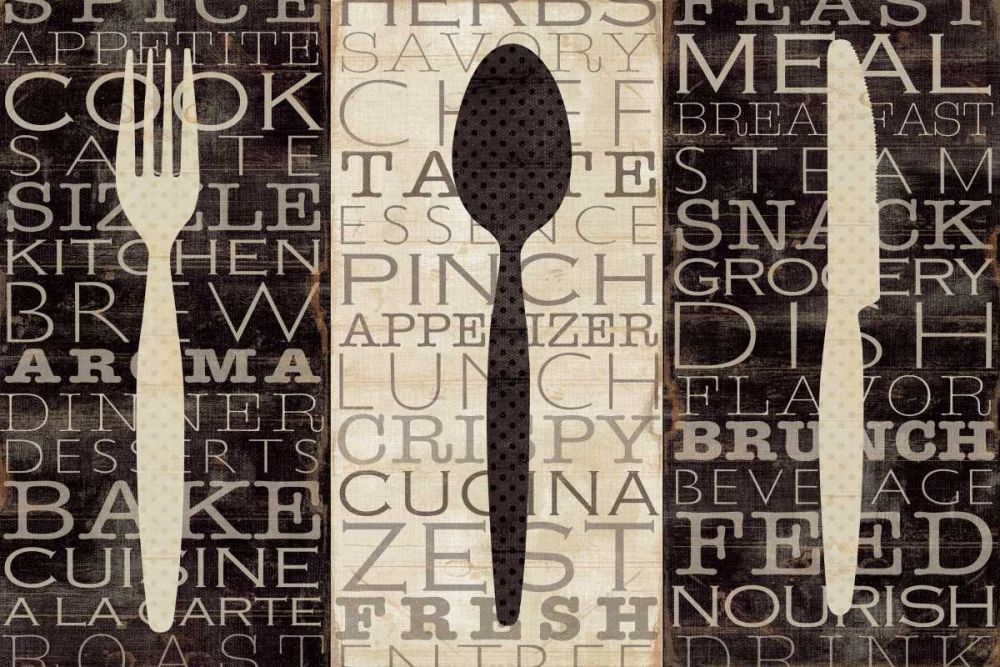 Kitchen Words Trio art print by Pela Studio for $57.95 CAD
