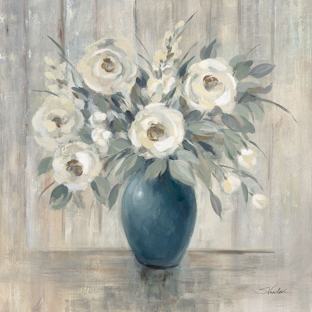 Gray Barn Floral art print by Silvia Vassileva for $57.95 CAD