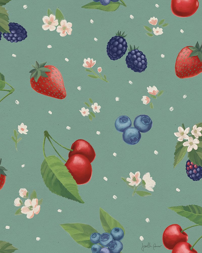 Berry Breeze Pattern ID art print by Janelle Penner for $57.95 CAD
