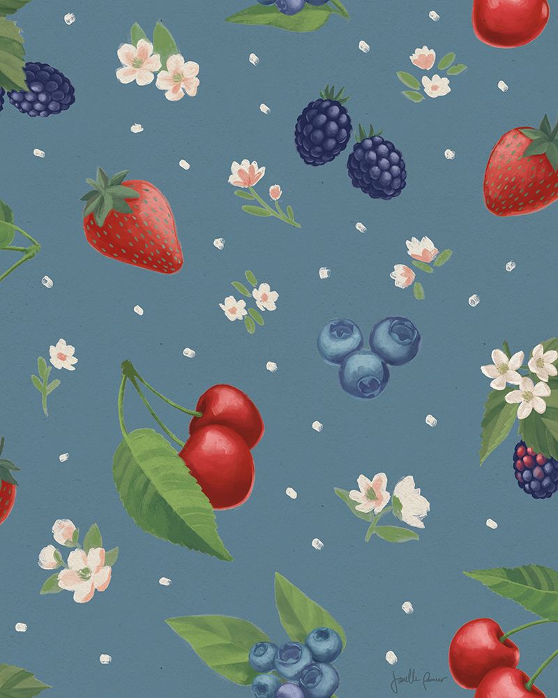 Berry Breeze Pattern IE art print by Janelle Penner for $57.95 CAD