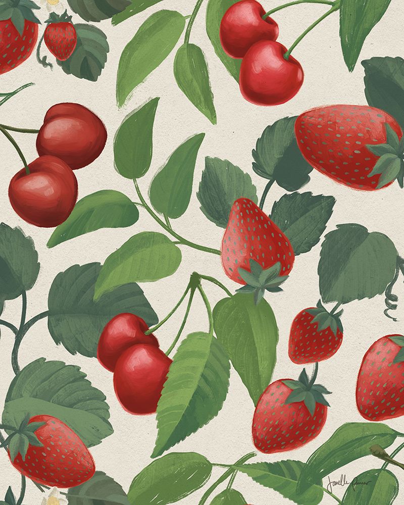 Berry Breeze Pattern III art print by Janelle Penner for $57.95 CAD