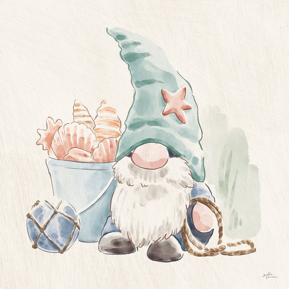 Beach Gnomes II art print by Janelle Penner for $57.95 CAD