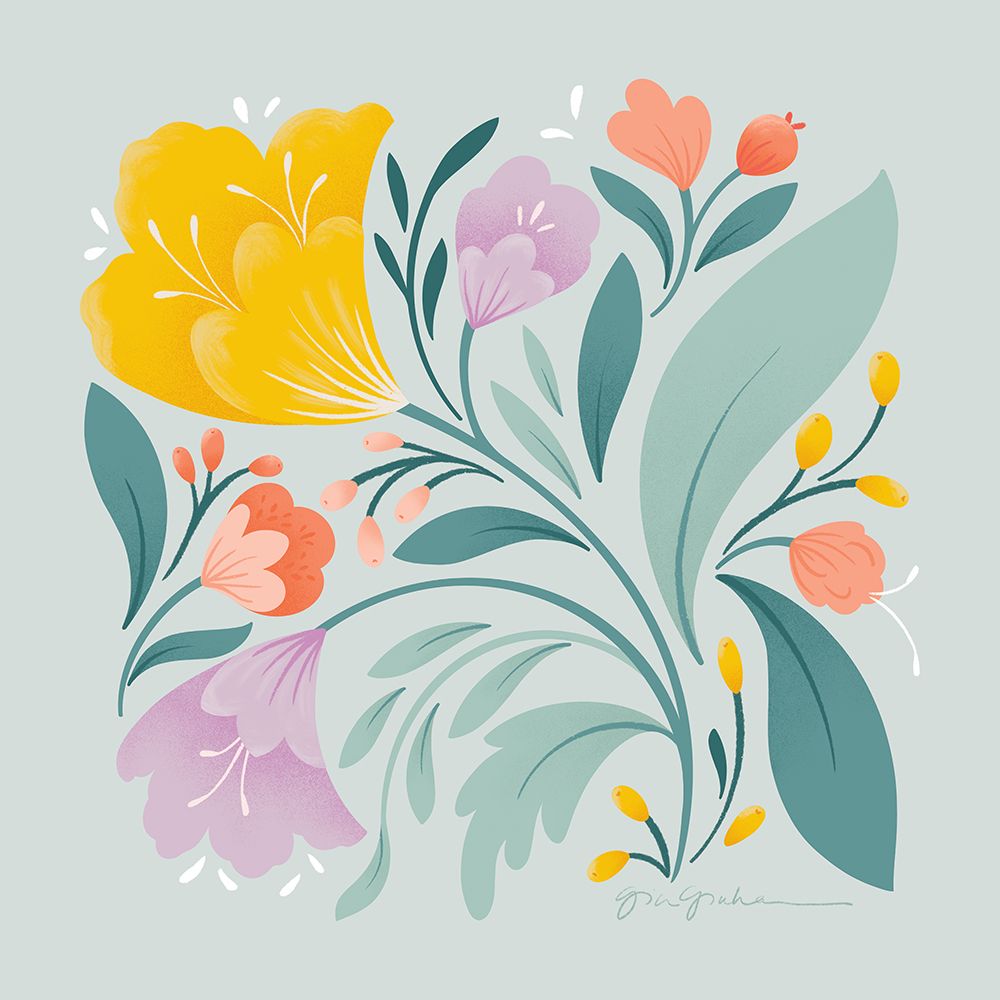 Floral Study II art print by Gia Graham for $57.95 CAD