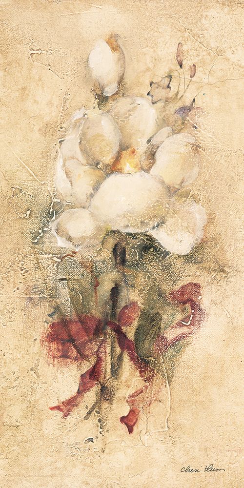Magnolia with Red Ribbon art print by Cheri Blum for $57.95 CAD
