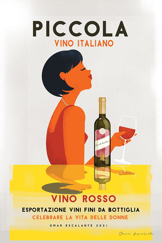 Vino Rosso I art print by Omar Escalante for $57.95 CAD