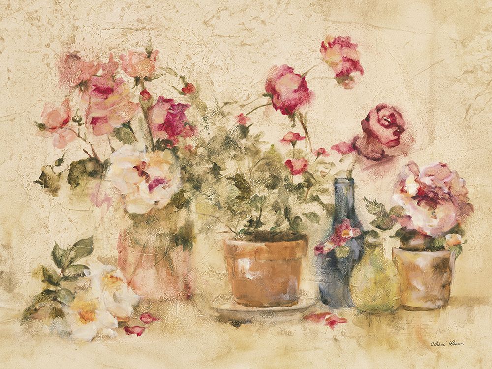 Potted Roses I art print by Cheri Blum for $57.95 CAD