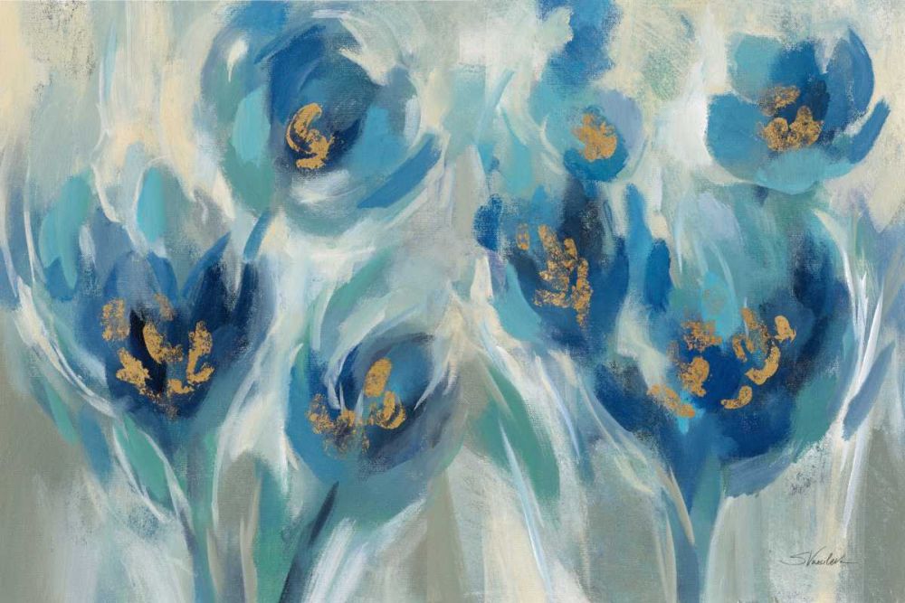 Blue Fairy Tale Floral III art print by Silvia Vassileva for $57.95 CAD