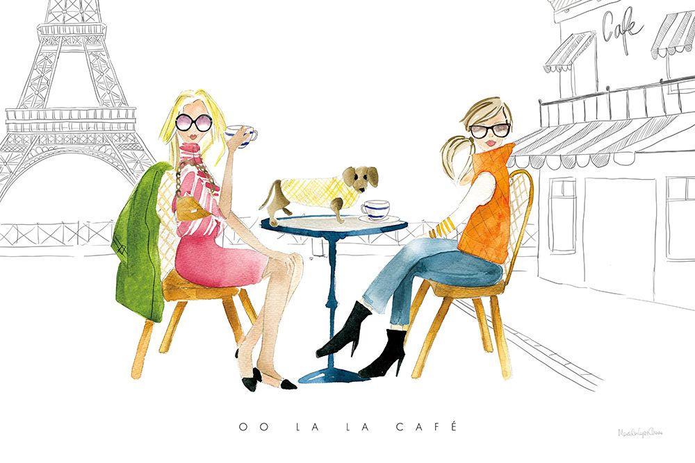 Paris Girlfriends III v2 art print by Mercedes Lopez Charro for $57.95 CAD