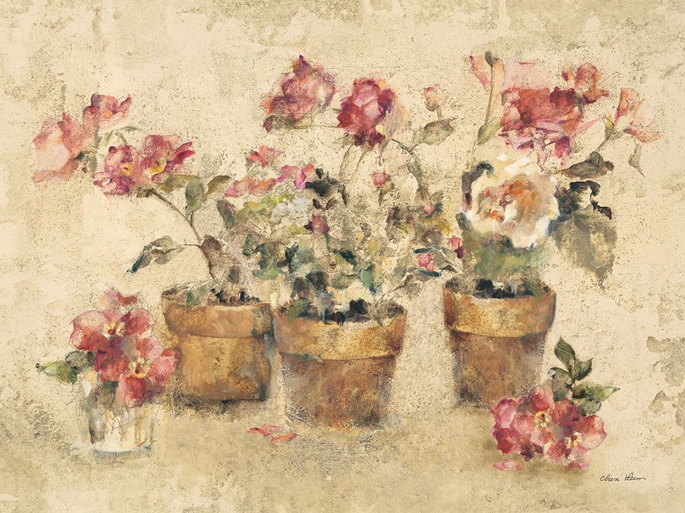 Potted Roses II art print by Cheri Blum for $57.95 CAD
