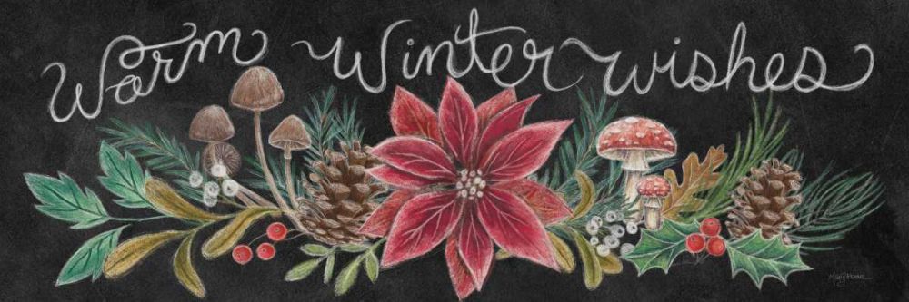 Christmas Chalk Winter Wishes art print by Mary Urban for $57.95 CAD