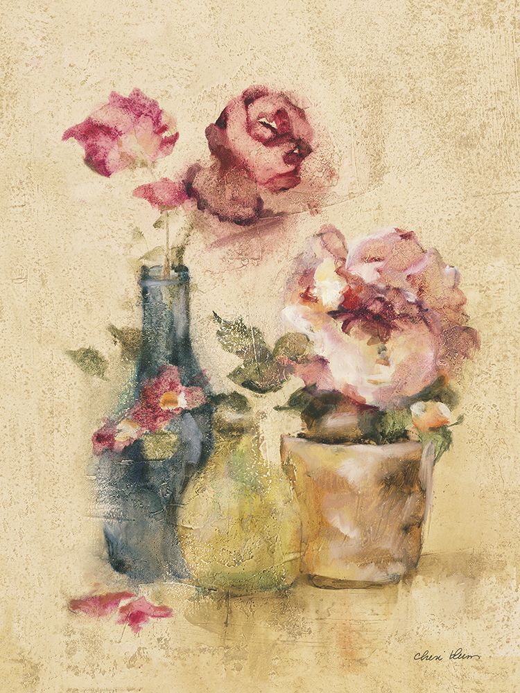 Potted Roses III art print by Cheri Blum for $57.95 CAD
