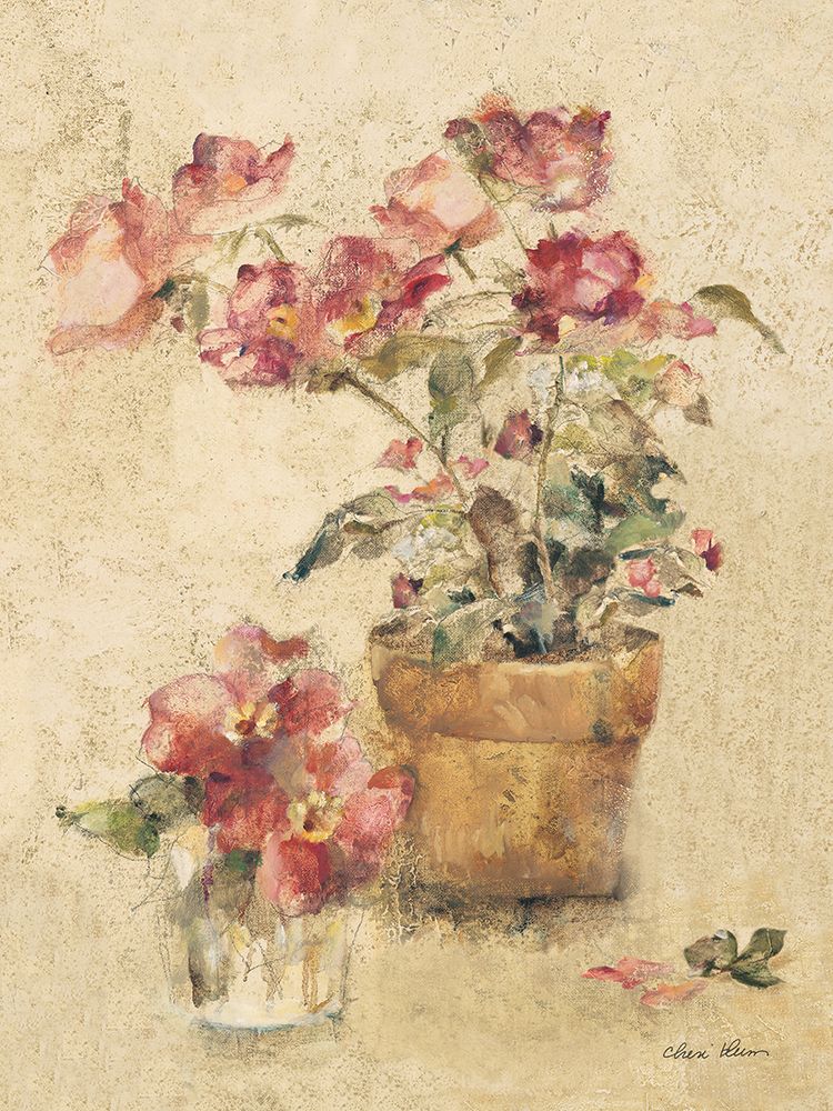 Potted  Roses IV art print by Cheri Blum for $57.95 CAD