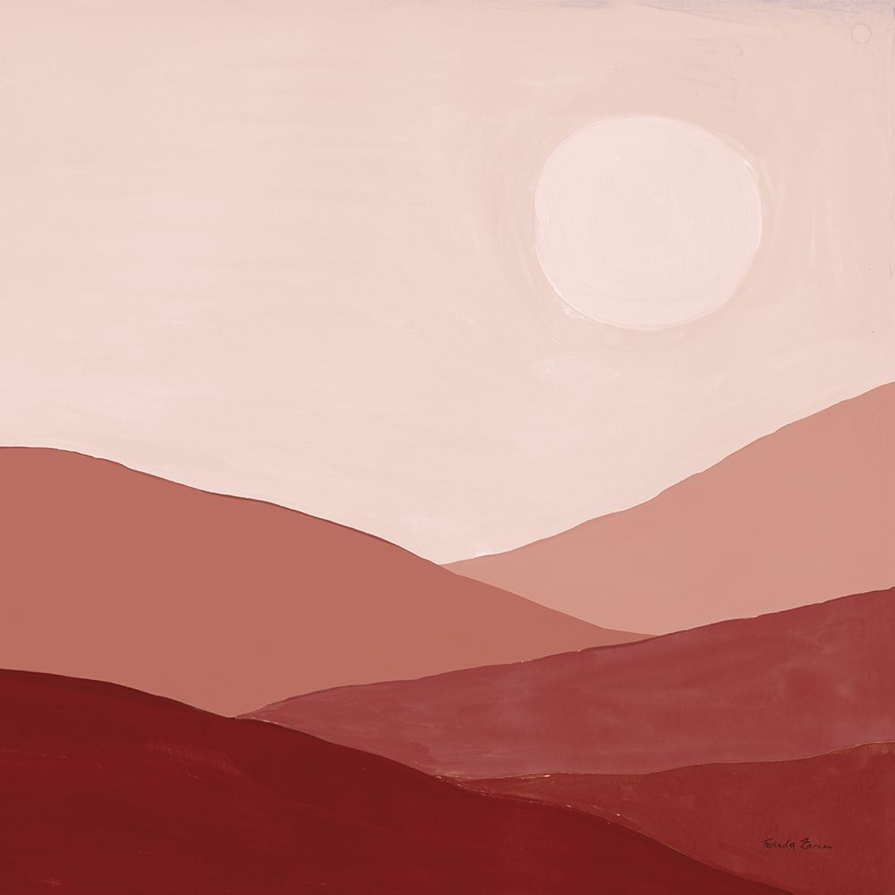 Warm Desert Landscape I art print by Farida Zaman for $57.95 CAD