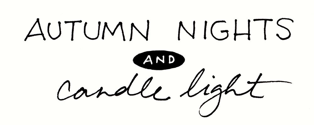 Autumn Nights and Candle Light art print by Wild Apple Portfolio for $57.95 CAD