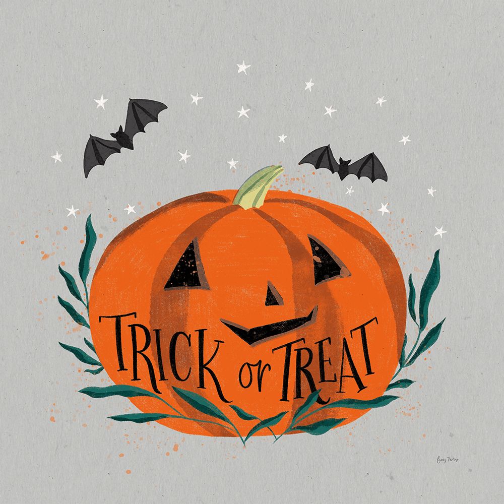 Cute Halloween II Neutral art print by Becky Thorns for $57.95 CAD