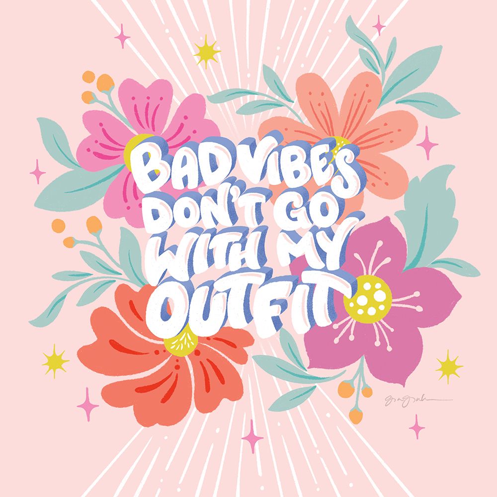 Bad Vibes I Sq art print by Gia Graham for $57.95 CAD