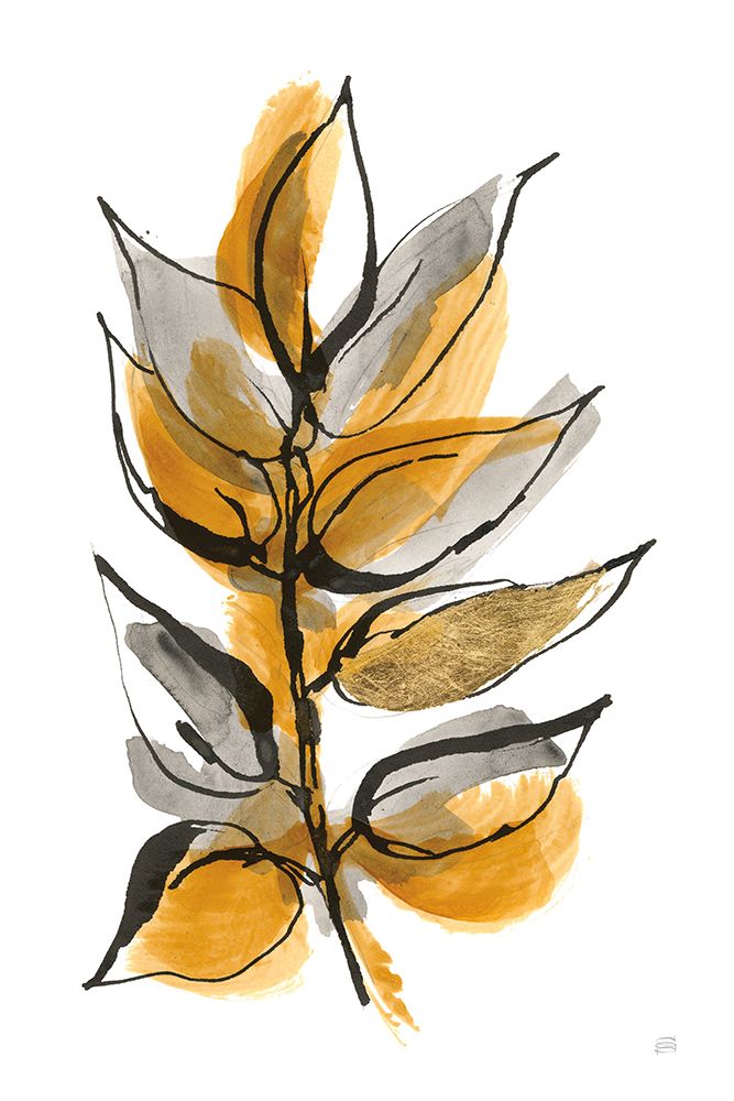 Amber Leaves I art print by Chris Paschke for $57.95 CAD