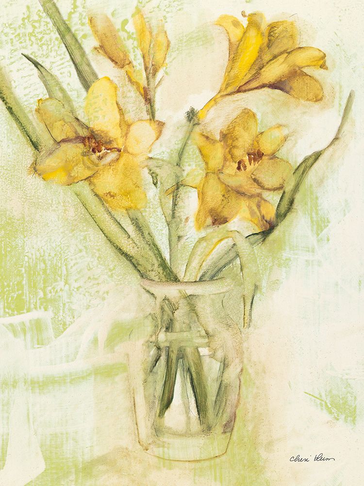 Vase of Day Lilies II art print by Cheri Blum for $57.95 CAD