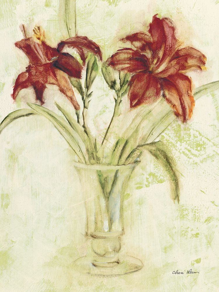 Vase of Day Lilies III art print by Cheri Blum for $57.95 CAD
