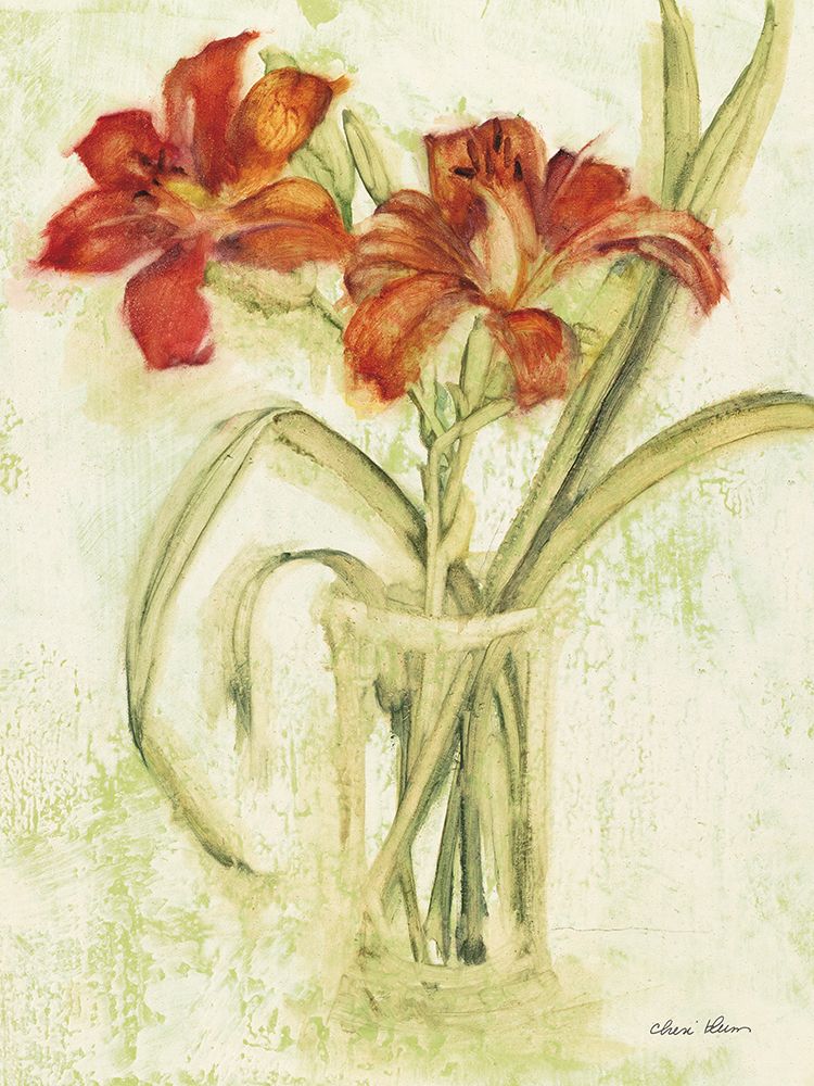Vase of Day Lilies IV art print by Cheri Blum for $57.95 CAD